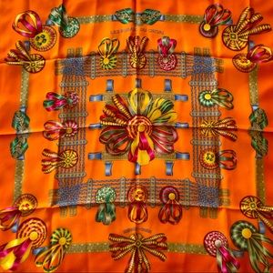 Hermes Silk Scarf Les Rubans Du Cheval